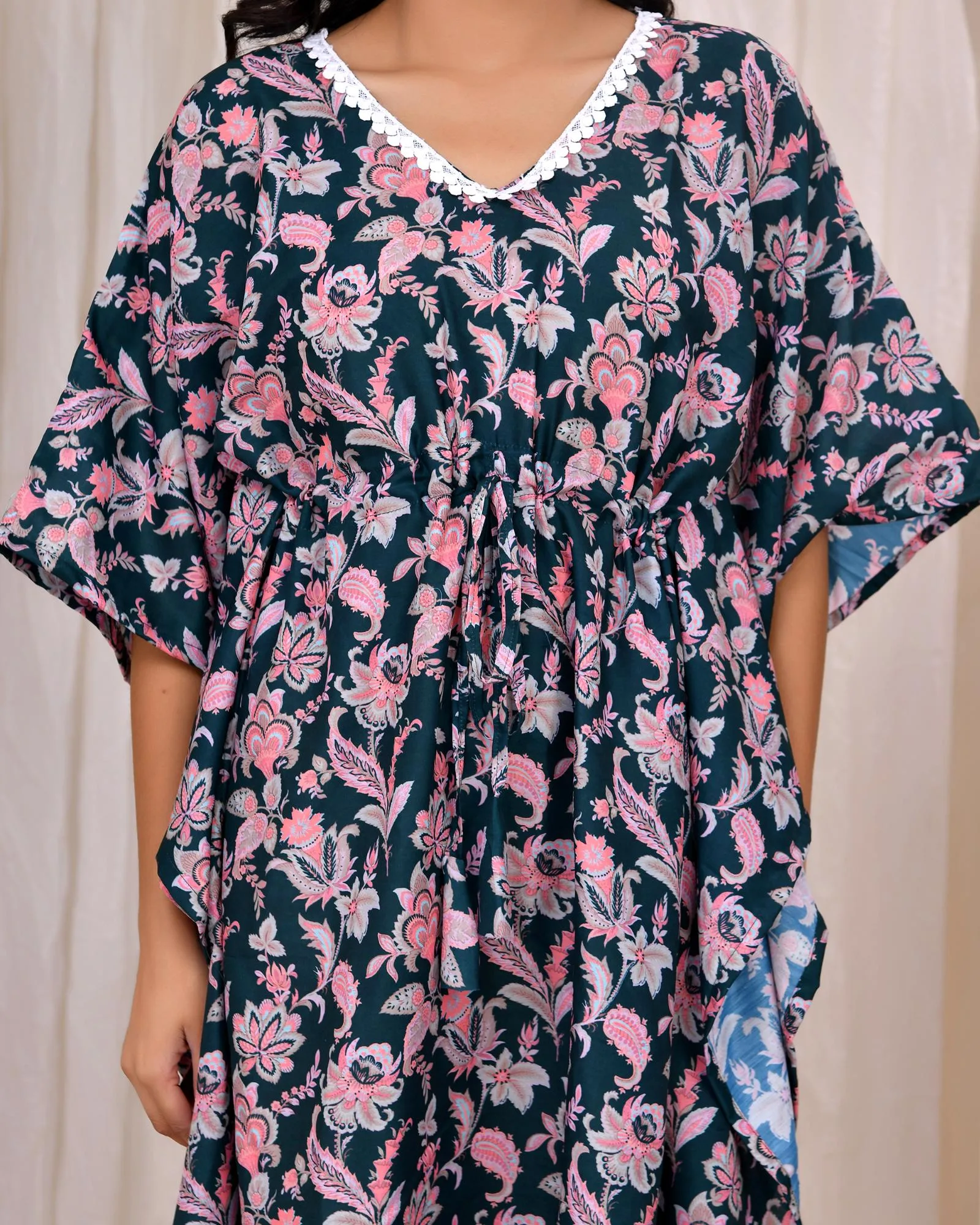 Floral Elegance Digital Kaftan Dress 7 Floral Elegance Digital Kaftan Dress - Image 7