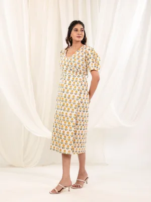 Sunbloom Wrap Cotton Dress