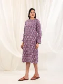 Lavender Twist Midi Dress