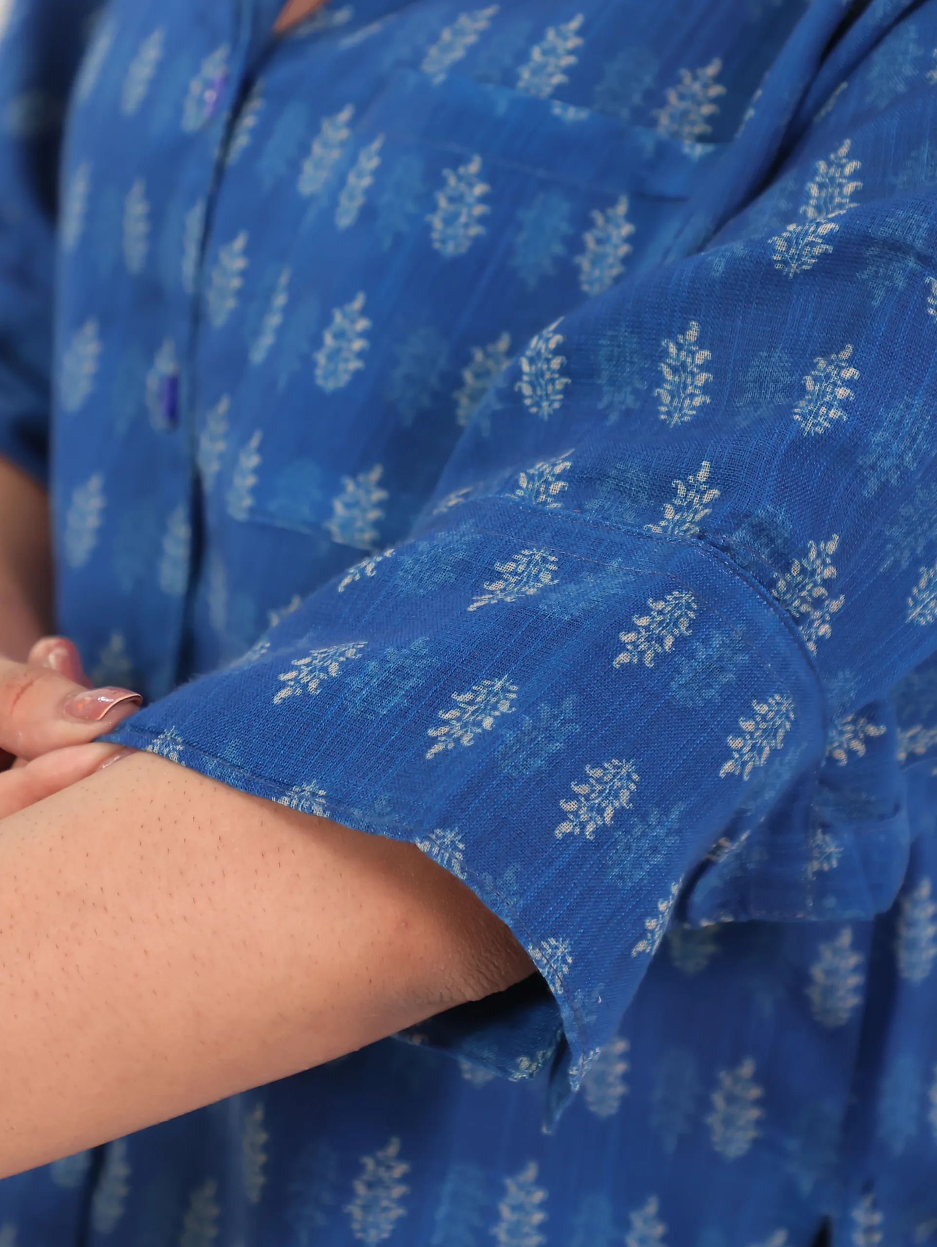 Indigo Whisper Digital Print Shirt Top 7 Indigo Whisper Digital Print Shirt Top - Image 7