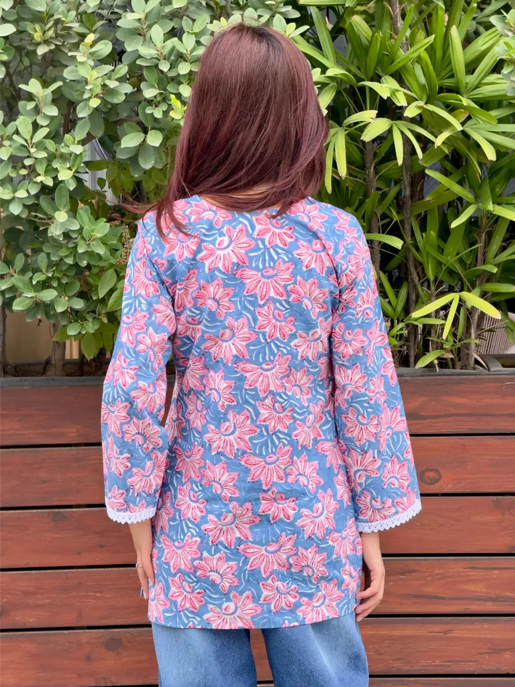 Blush Meadow Hand Block Printed Cotton Short Kurta 6 Blush Meadow Hand Block Printed Cotton Short Kurta