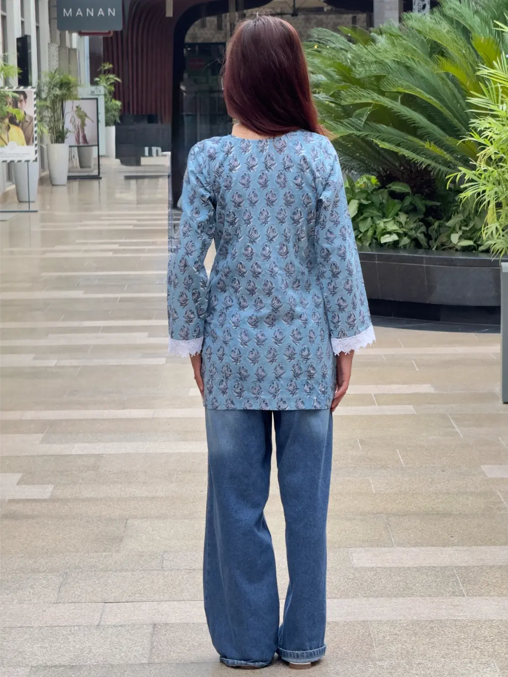 Celeste Fleur Hand Block Printed Cotton Short Kurta 3 Celeste Fleur Hand Block Printed Cotton Short Kurta
