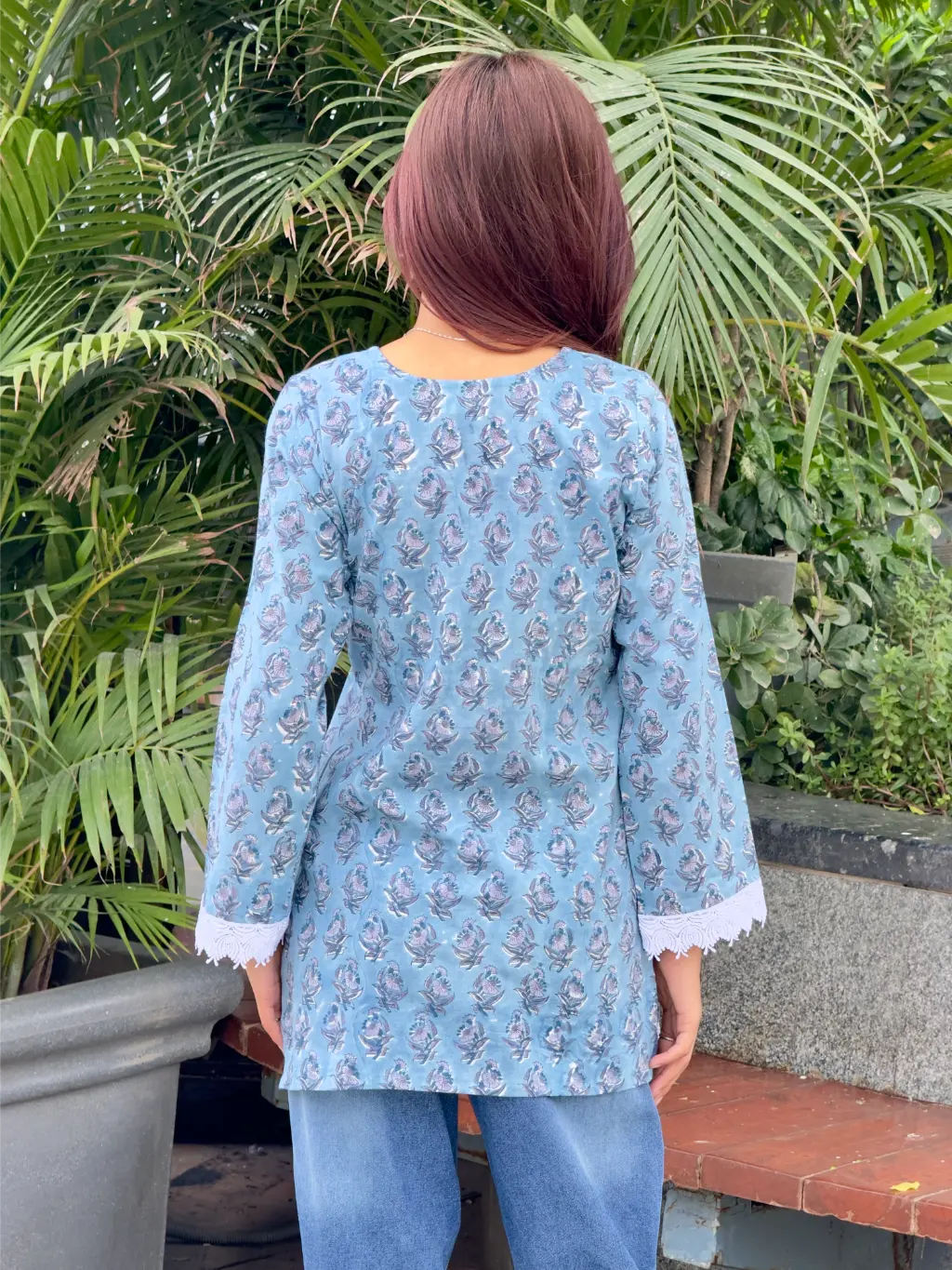 Celeste Fleur Hand Block Printed Cotton Short Kurta 7 Celeste Fleur Hand Block Printed Cotton Short Kurta