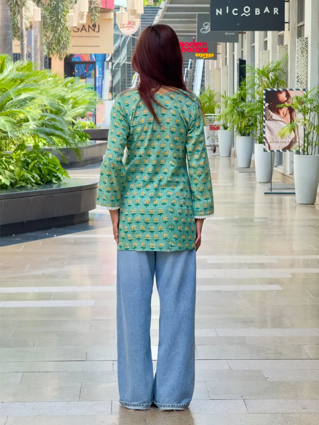 Meher Angrakha Hand Block Print Cotton Short Kurta 3 Meher Angrakha Hand Block Print Cotton Short Kurta