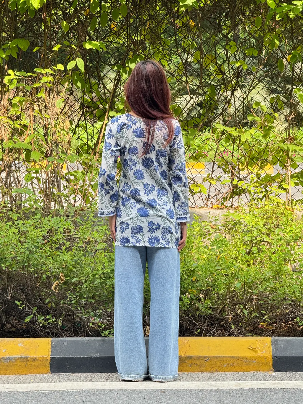 Noor Bloom Hand Block Print Cotton Short Kurta 4 Noor Bloom Hand Block Print Cotton Short Kurta
