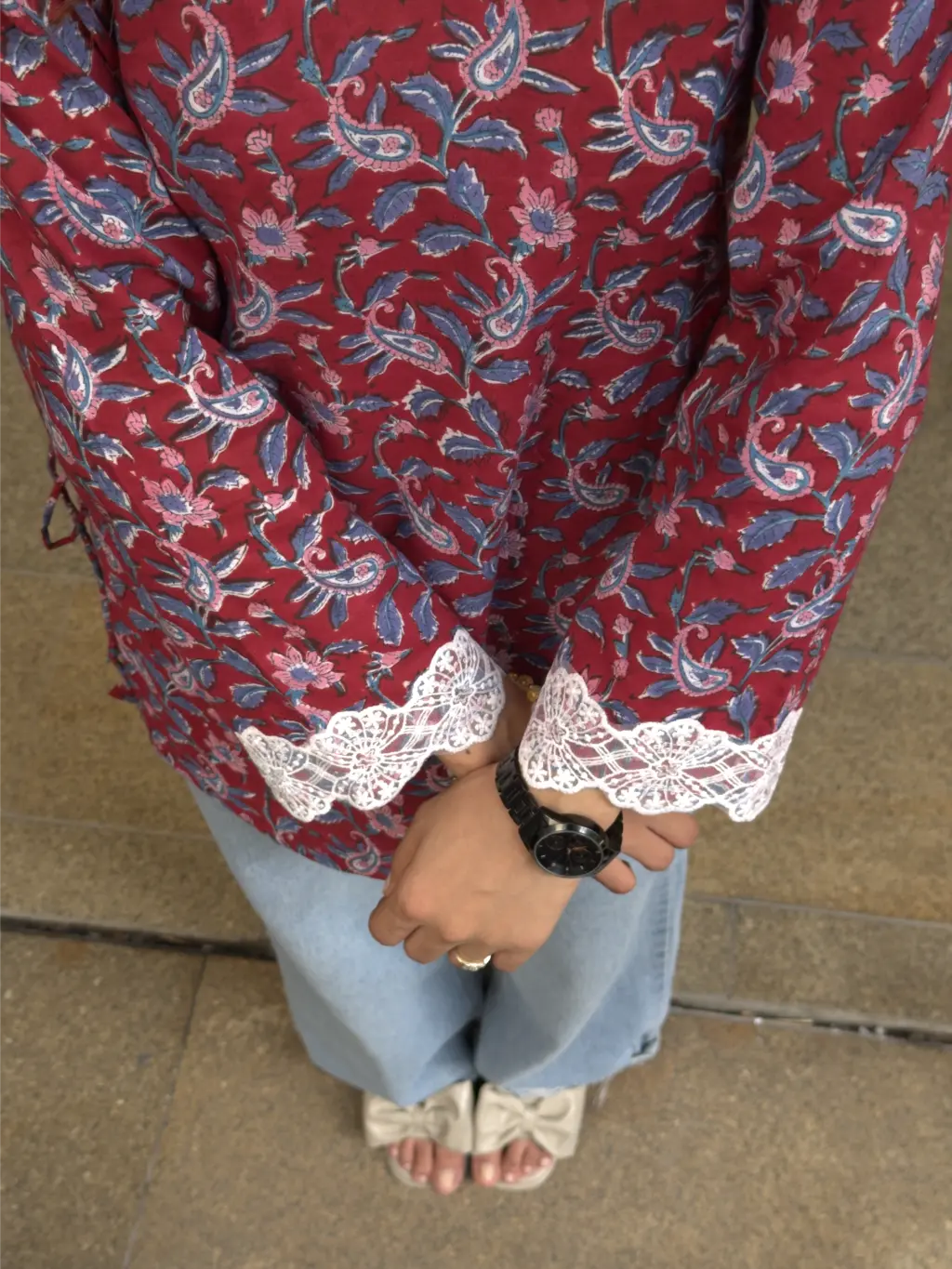 Ruhani Bloom Hand Block Print Cotton Short Kurta 7 Ruhani Bloom Hand Block Print Cotton Short Kurta